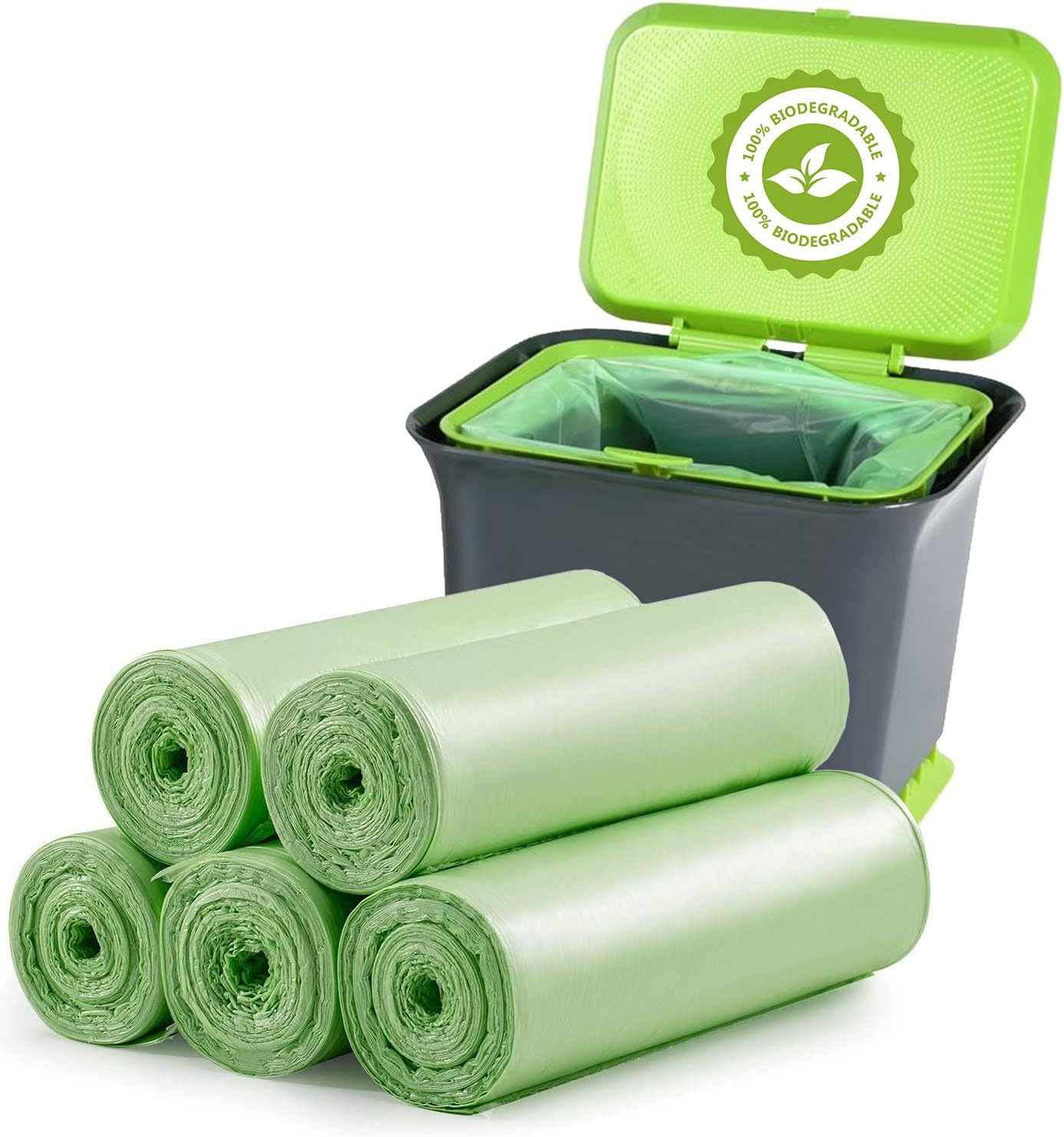 Food Caddy Bags 120 Counts - 6L Small Food Waste Bags