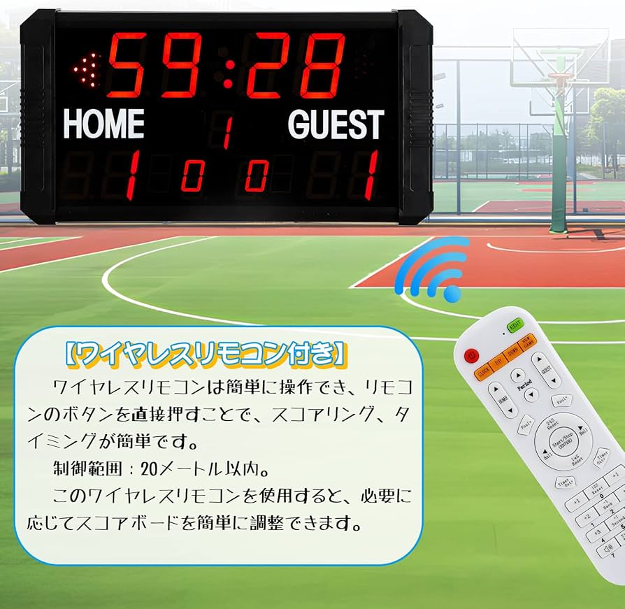 Amazon.co.jp: Spolehli LED 11桁 スコアボード 図解日本語説明書/操作