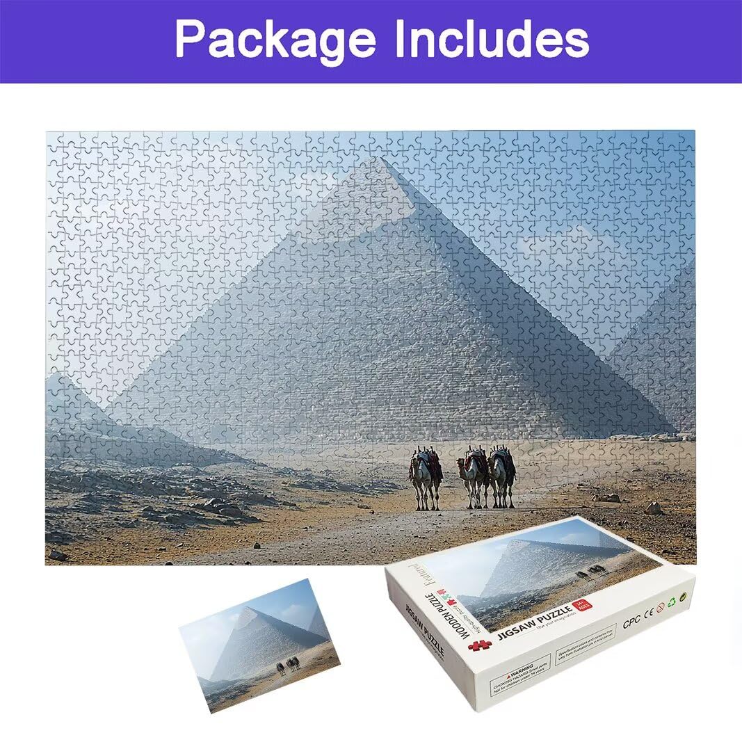 Egipt puzzle dla dorosłych 5000, 5000 puzzli dla dorosłych, 156,5 x 105,5 cm twarde niemożliwe drewniane puzzle, wymagająca gra dla całości dla kobiet, prezenty dla mężczyzn, motyw: (zwierzę), -7239