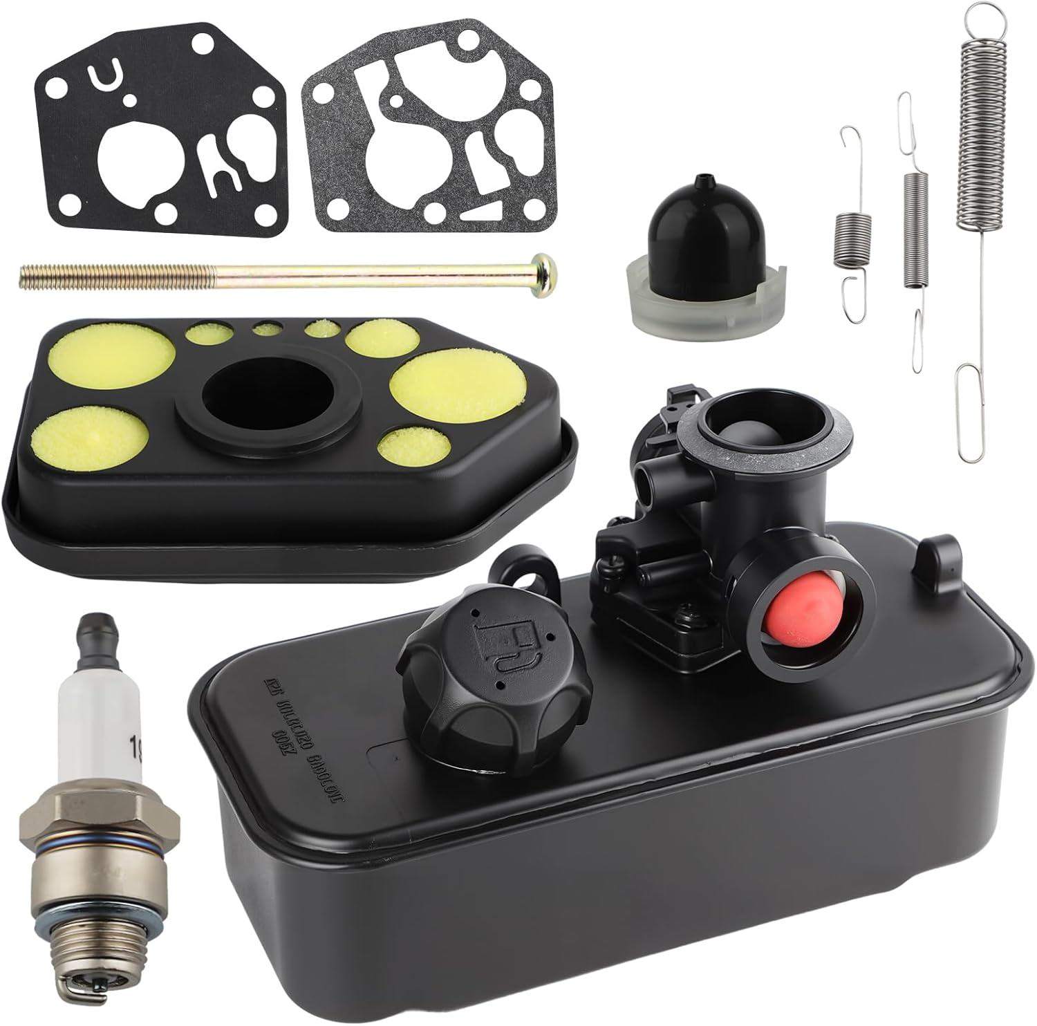 HUZTL Metal 795477 Carburetor 494406 Fuel Tank 493492 Air Cleaner Kit for 795469 794147 699660 794161 498809 498809A 498811 497619