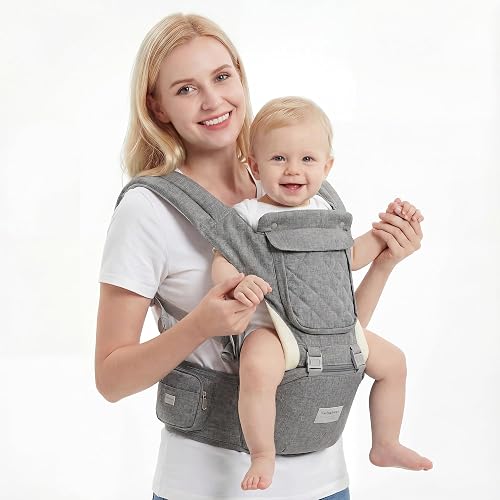 TALENBEEN 6-in-1 Baby Carrier with Hip Seat