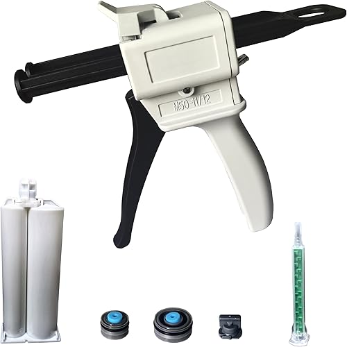 Pistola dispensadora, kit de pistola dispensadora de 1.7 fl oz, dispensador dispensador de dispensación de mezcla de impresión, pistola AB 1112101 o