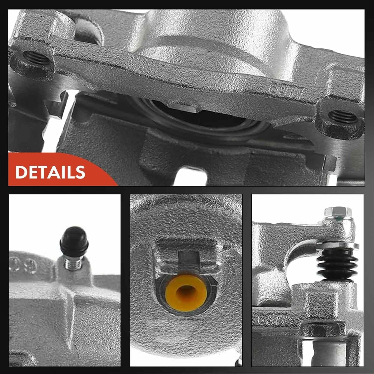 A-Premium Disc Brake Caliper Assembly with Bracket Compatible with Select Nissan Models - Rogue 2014-2020, Rogue Sport 2017-2022 - Front Driver and Passenger Side, 2-PC Set