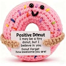 Emotional Support Kuscheltier Pocket Hug Donut Positive kartoffel Cute Crochet Donut Presents Gl ck H kel-Donut Positive Geschenke Pocket Hug gl cksbringer f r GeburtstagWeihnachtenErntedankfest