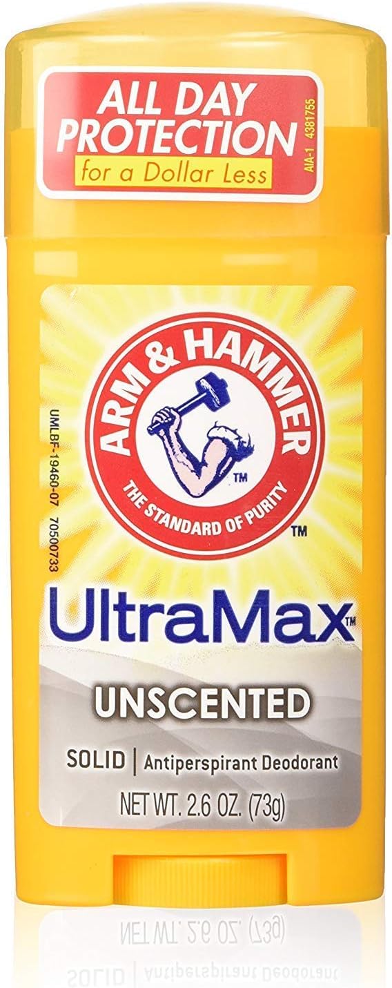 ARM & HAMMER ULTRAMAX AntiPerspirant Deodorant Solid Unscented 2.60 oz