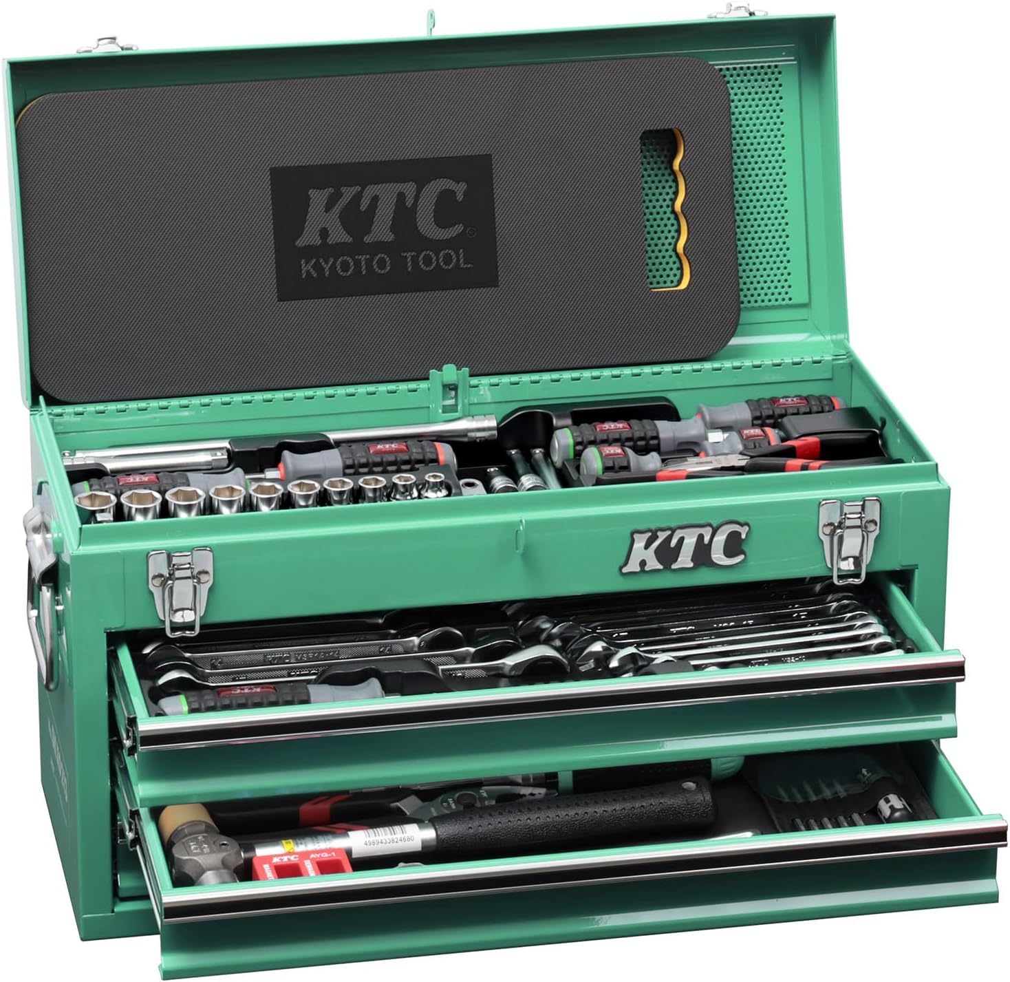 Amazon | KTC 9.5sq. 92点 工具セット ターコイズグリーン 限定 Amazon | KTC 9.5sq. 92点 工具セット ターコイズグリーン 限定