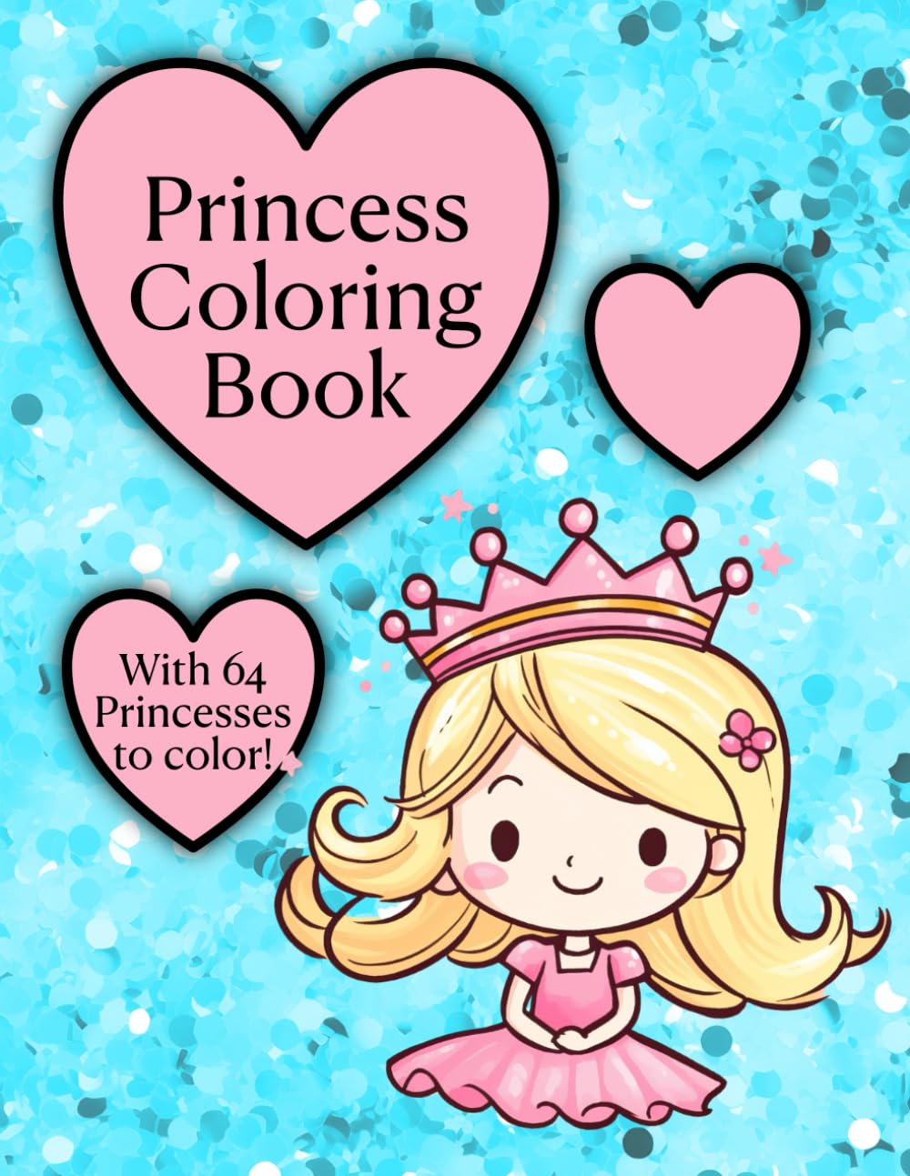 Princess coloring book — 64 princesses to color