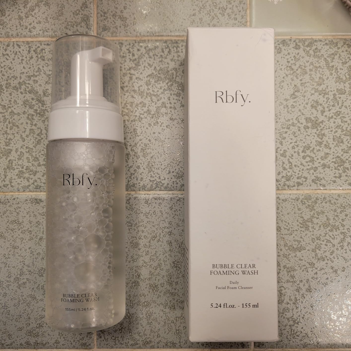 Rbfy. Bubble Clear Foaming Wash - Korean Daily Gentle Cleanser with Micro-Bubble | Salicylic Acid & Plant Extracts for Acne-Prone Skin, Deep Pore Cleaning & Exfoliation | Korean Skincare (5.24 fl oz)