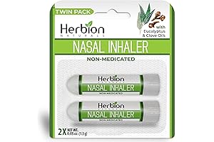 Herbion Nasal Sticks: Relief for Nasal Congestion & Sinus Pressure with Eucalyptus and Menthol