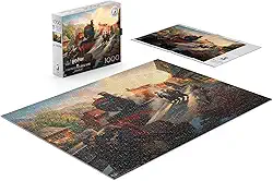 Buffalo Games Ceaco - Silver Select - Harry Potter - Hogwart's Express - Quebra-cabeça de 1000 peças para adultos - Tamanho final 67 x 40 cm