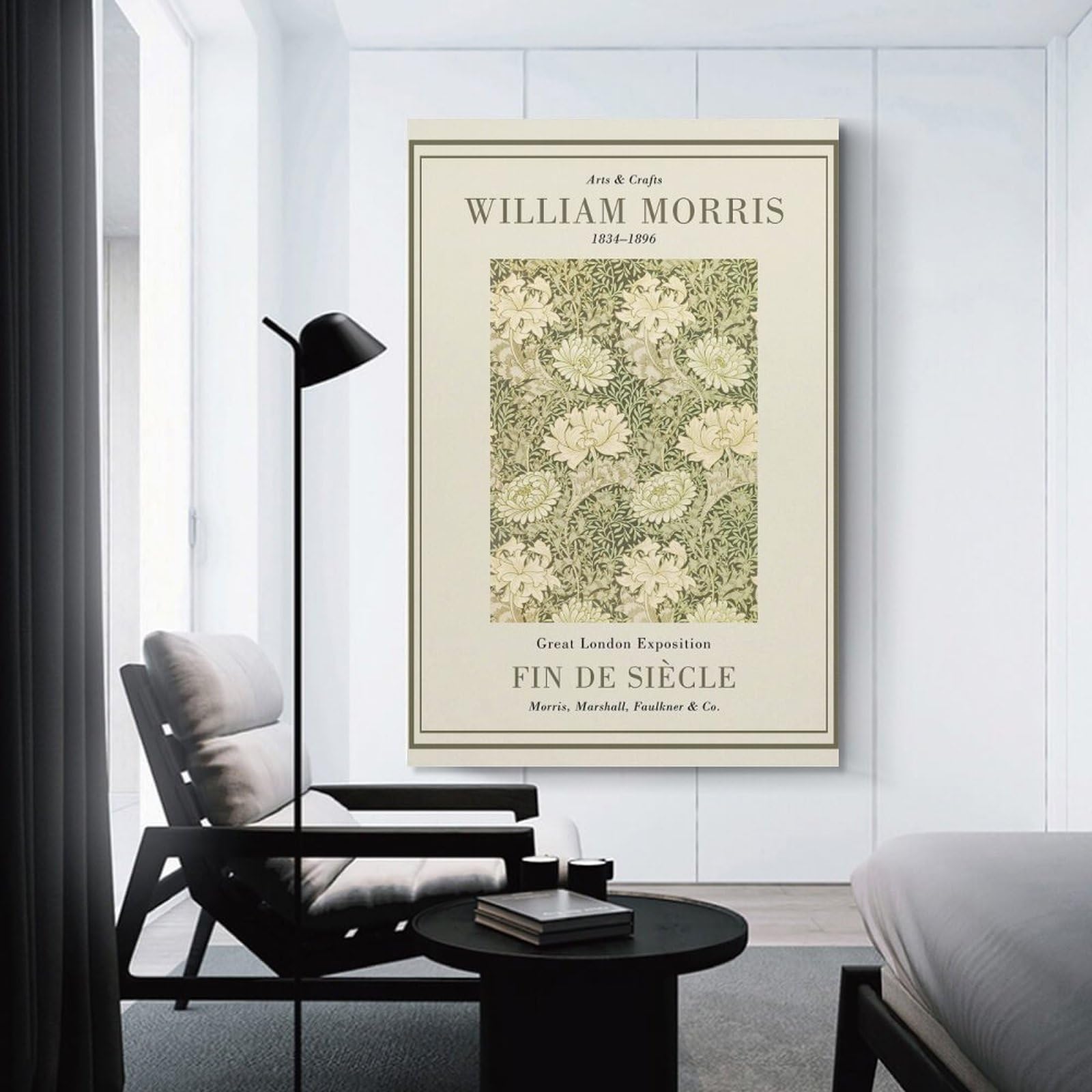 Junmoney Room Decor Wall Art William Morris Fin De Siècle, 08x12inch(20x30cm), for Gallery Wall Layouts in Home Or Office, Home Wall Art for Statement Displays