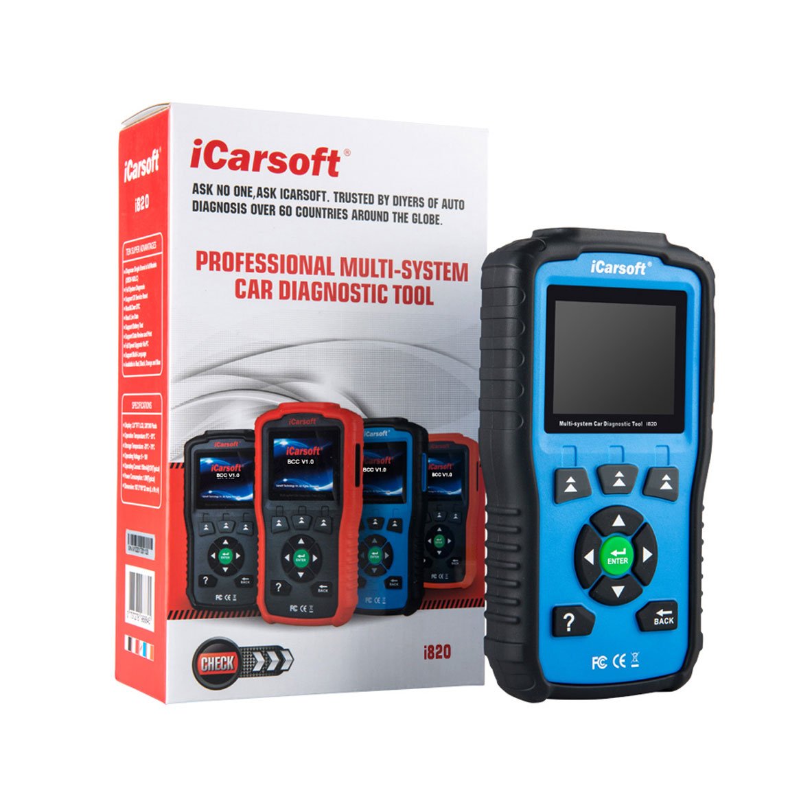OBDII/EOBD & können motorkontrollleuchte Auto Diagnostic Tool I820 – iCarsoft