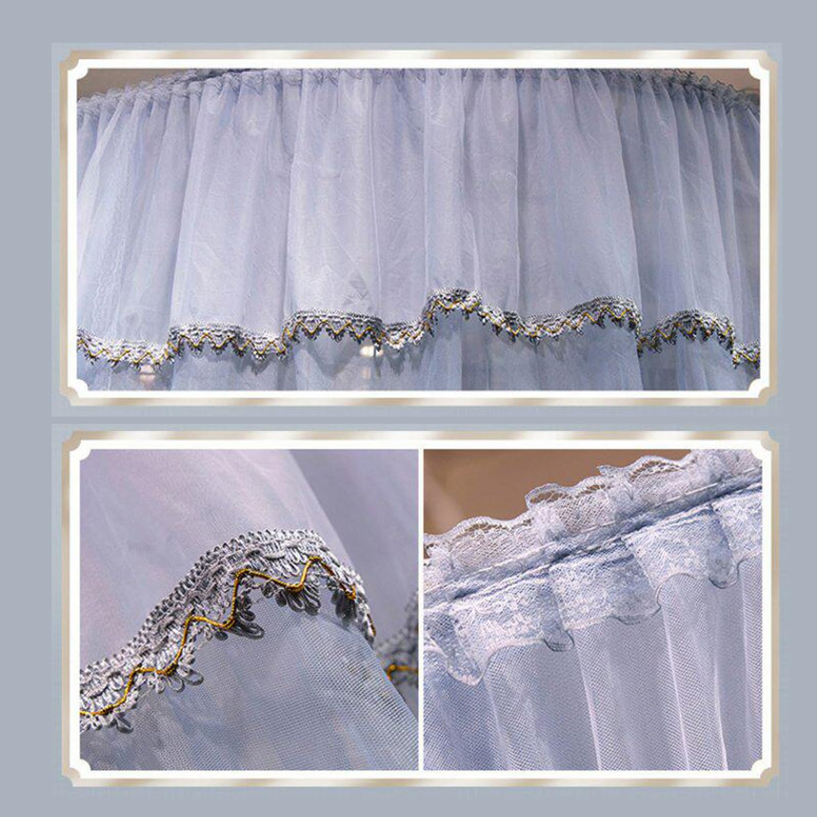 SARKEY Prinzessinnen Betthimmel,Luxuriöser Moskitonetz Betthimmels Für Mädchen Und Erwachsene,Eleganter Bettvorhang,Baldachin,Runde Kuppelspitze,Hochzeit,Schlafzimmer,Dekoration(Pink)