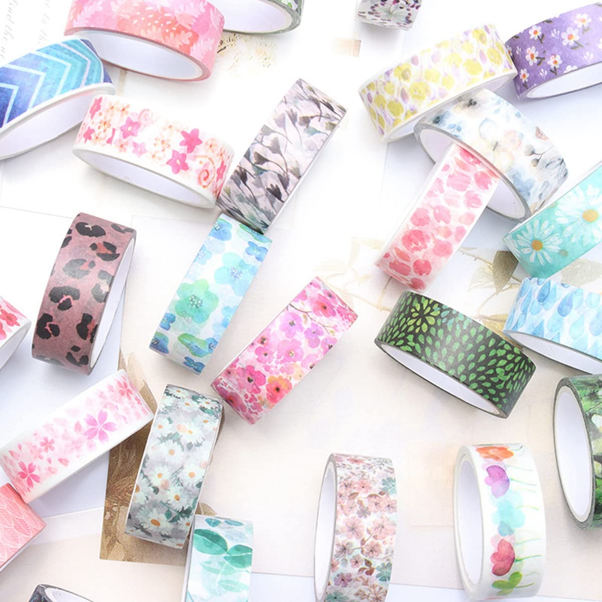 Amazon | 和紙テープセット10ロールマスキングテープカラフルな装飾