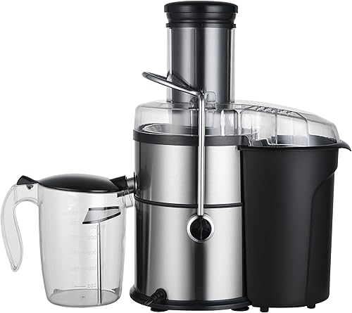 Miniatura 6 de Exprimidor eléctrico de 50 onzas, exprimidor eléctrico de cítricos, extractor centrífugo de 1200 W con boca ancha, máquina exprimidora eléctrica