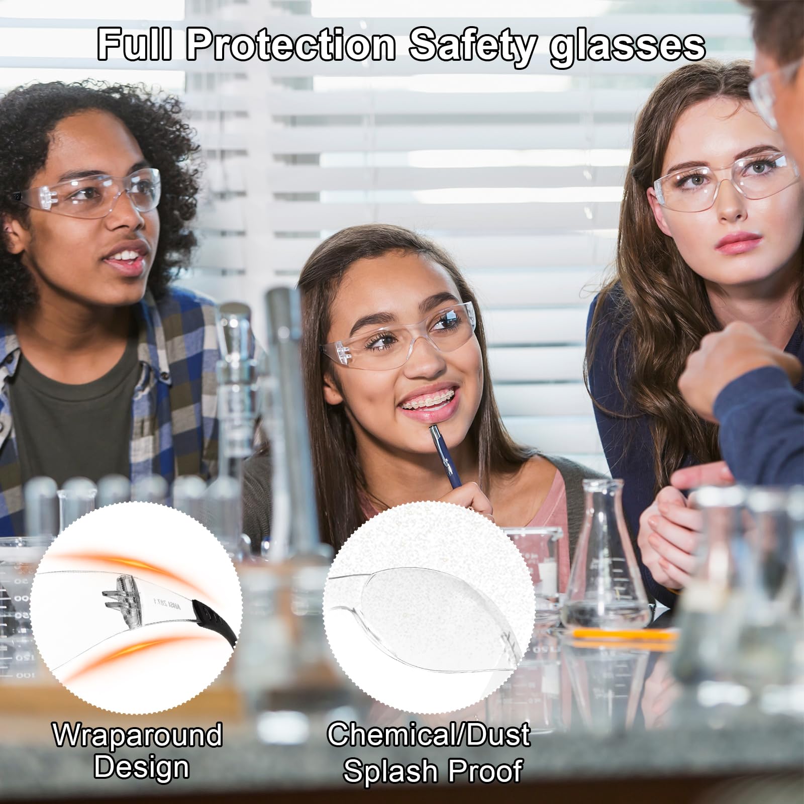 Transparente Schutzbrille Bulk ANSI Z87.1