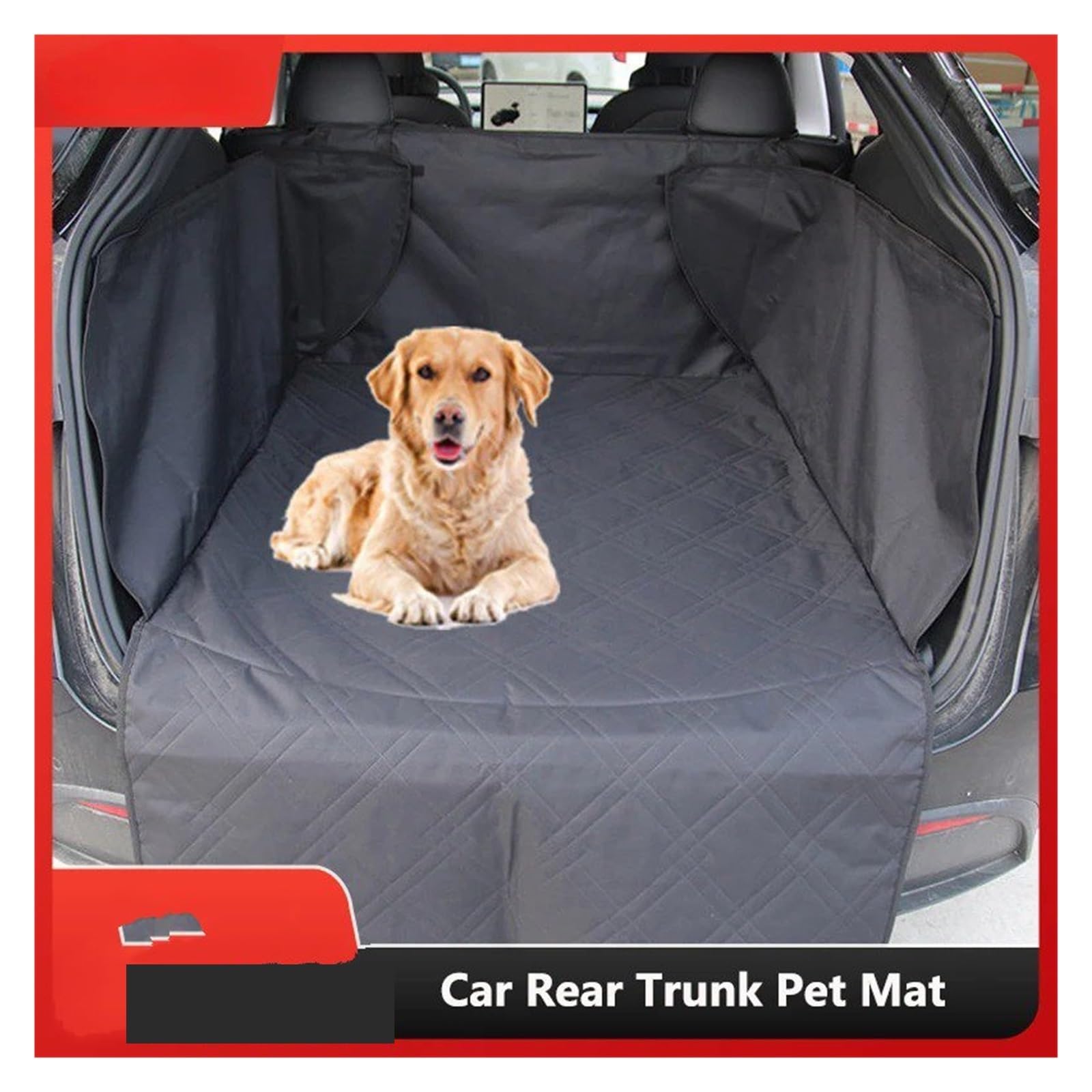 Alfombrilla Protector Maletero para Tesla para Modelo Y 2023 Alfombrilla Maletero Trasero Mascotas Funda Asiento Perro Tela Oxford Almohadilla Impermeable
