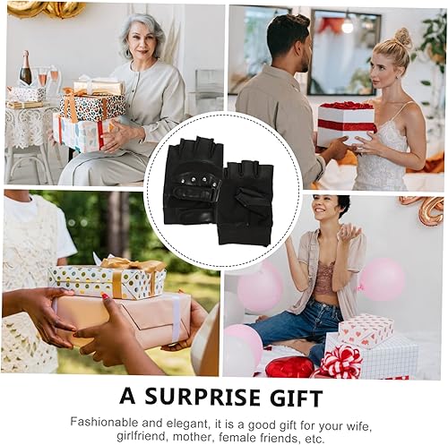 Miniatura 2 de Yardwe 3 Pairs Shock Absorbing Gloves Fitness Bike Leather Gloves