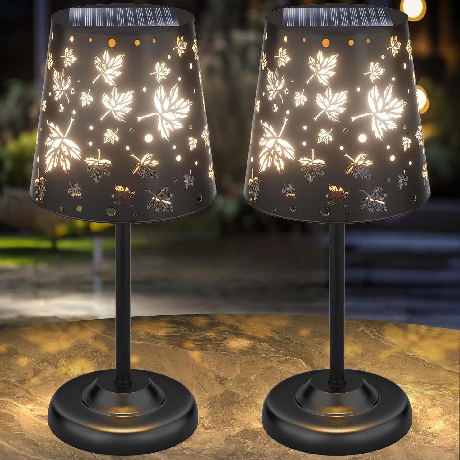 UBright 2 Pack Solar Lantern+Solar Lamps