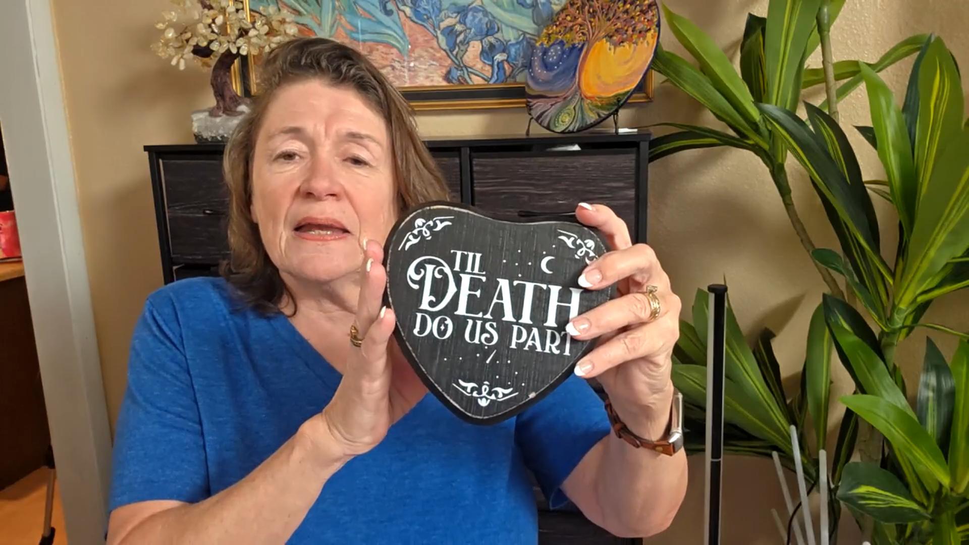 Amazon.com: Gothic Heart Wood Sign, Till Death Do Us Part Sign
