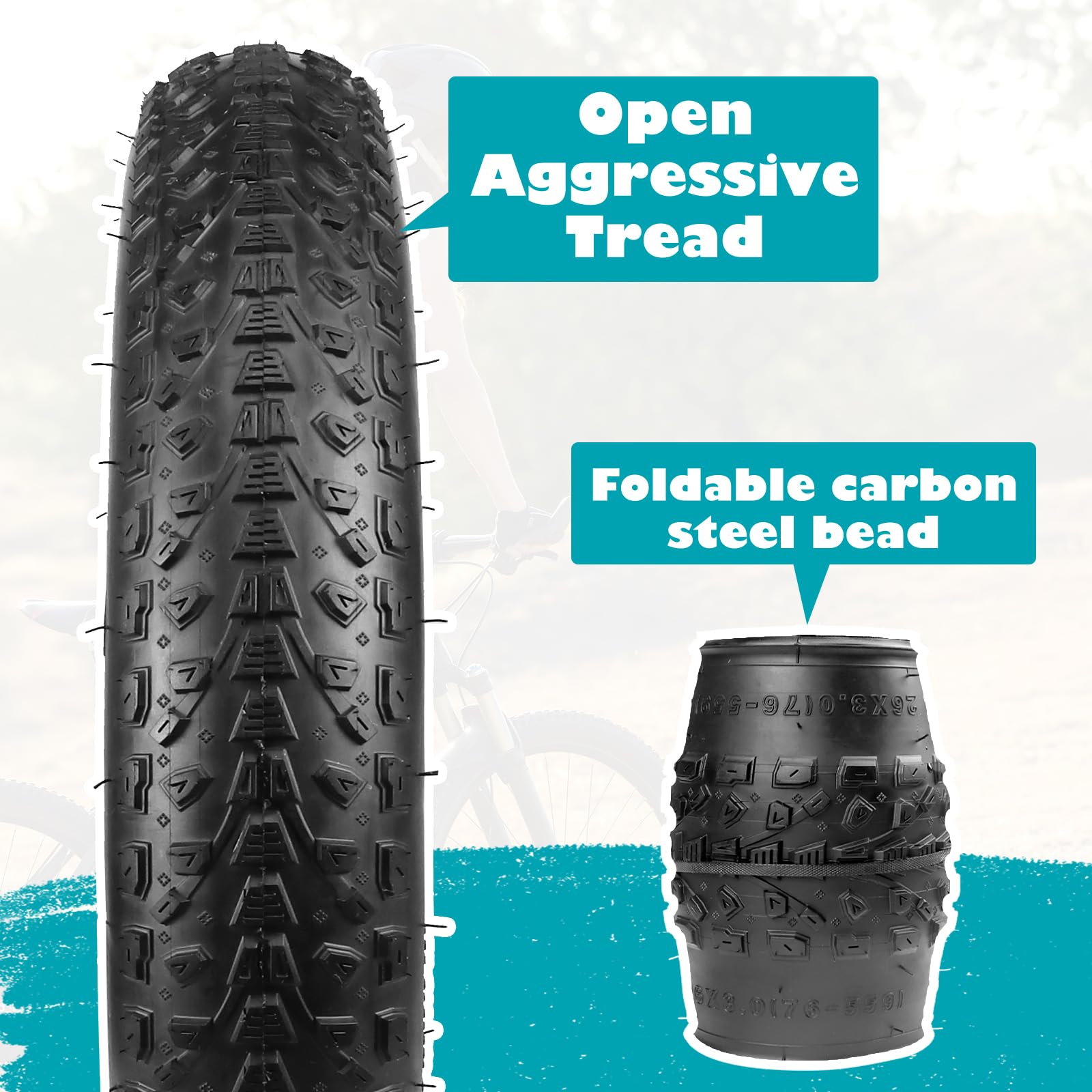 ブースカ要プロフィール必読下さい　 20インチ タイヤ付 1本 ② Amazon | ZUKKA (ズッカ) バイクタイヤ 20/24/26 x 3.0 ファットバイク タイヤ・ホイール