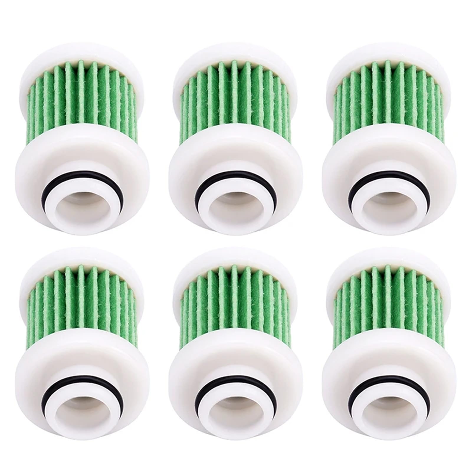 Limpiador de filtros aceite y gasolina para motocicletas para Yamaha F50-F115 April F60c FT60d 6D8–24563–00 Reemplazo del filtro de aire(6 Pcs)