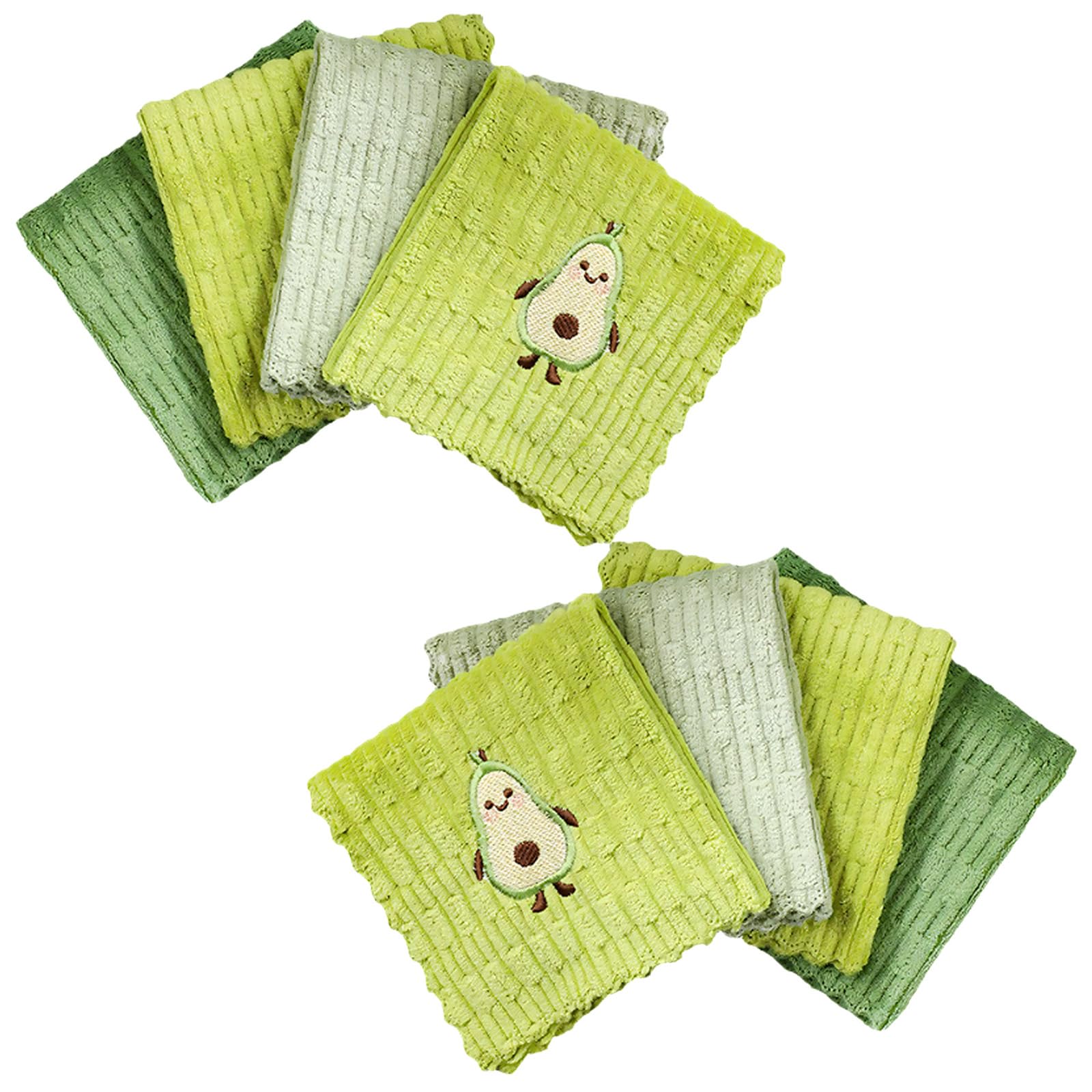 YWLUUOO Avocado Themed Microfiber Towel Fast Drying Ideal for Use Microfiber Rag