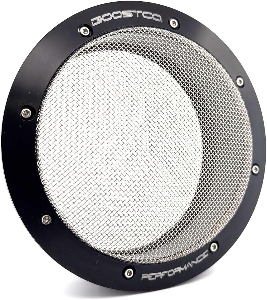 4" Turbo Inlet Screen – High Flow Stainless Mesh Filter – Cone Filter Replacement for Tight Bays & Race Builds – Street Version (Black, 4 inch Inlet)