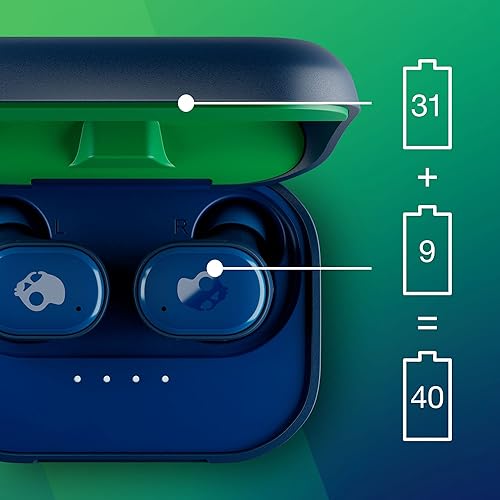 Miniatura 5 de Skullcandy Auriculares intraurales inalámbricos Grind True - Azul oscuroVerde