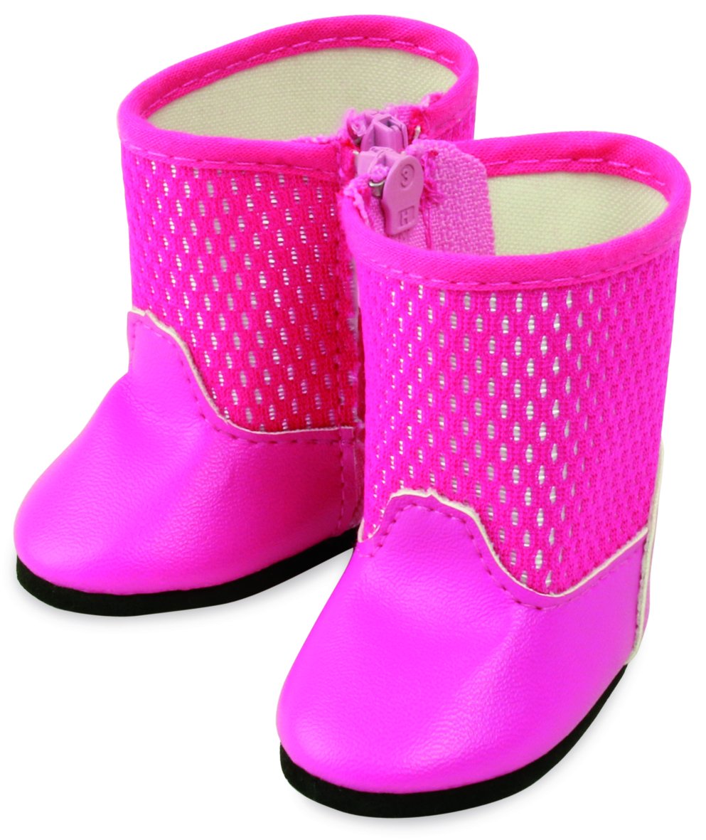Petitcollin Petitcollin603909 Pink Boots for Doll, Multi-Color
