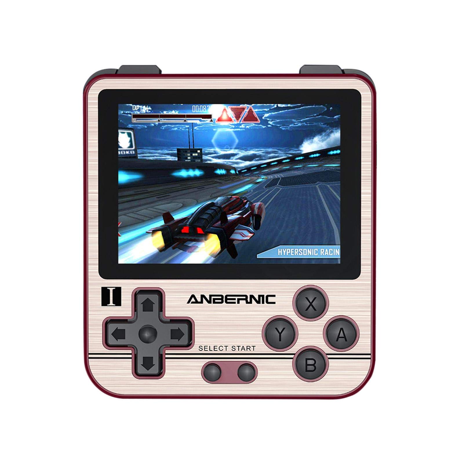 Consoles de Jeux Portables, RG280V Console de Jeux Retro de Jeux, Intégré 2500 Classique Jeux 2.8 Pouces IPS écran Console de Jeux vidéo Portable Joueur de jeu rétro classique de Lecteurs de musique