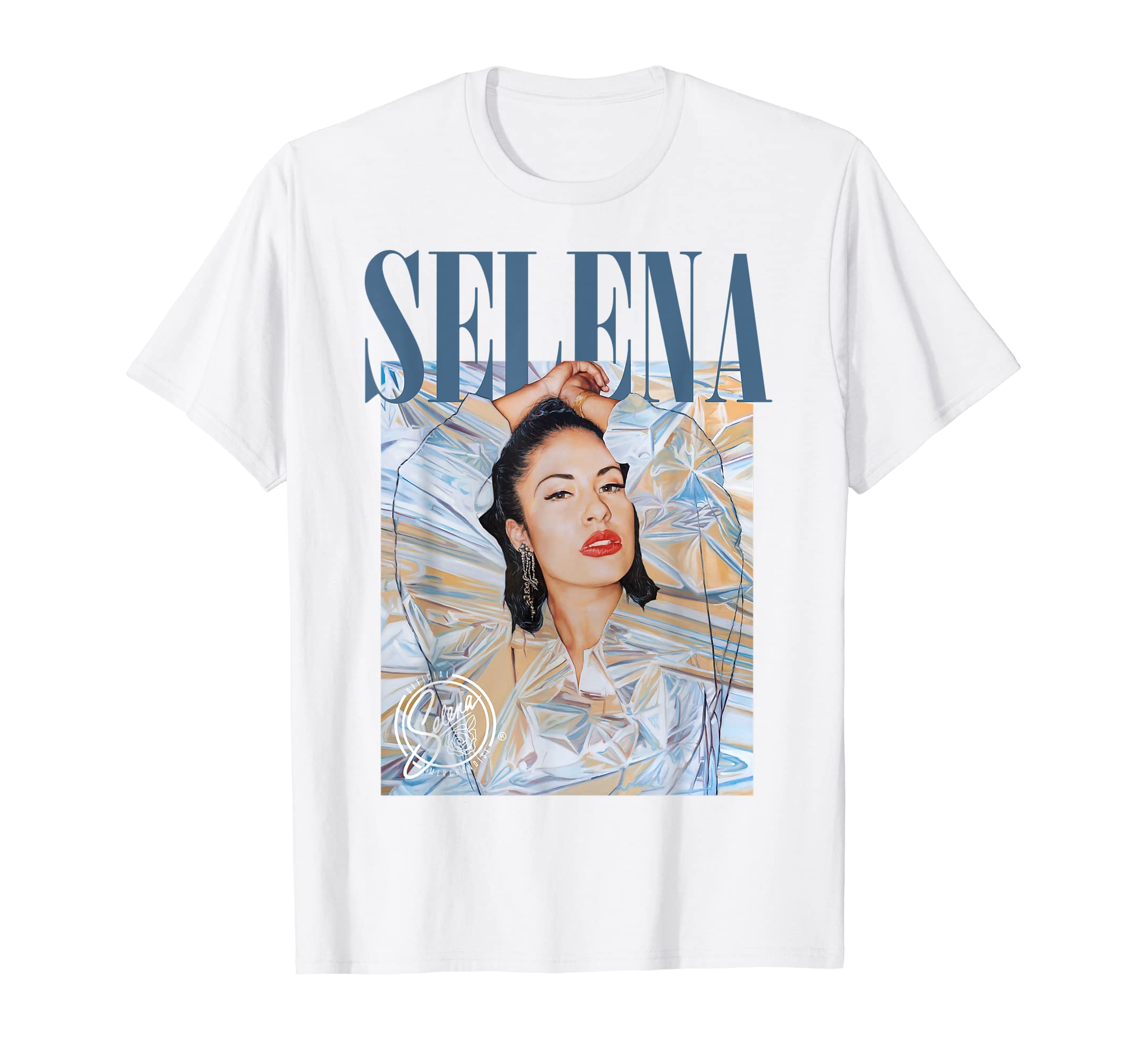 Selena Quintanilla - Selena Metallic Portrait T-Shirt