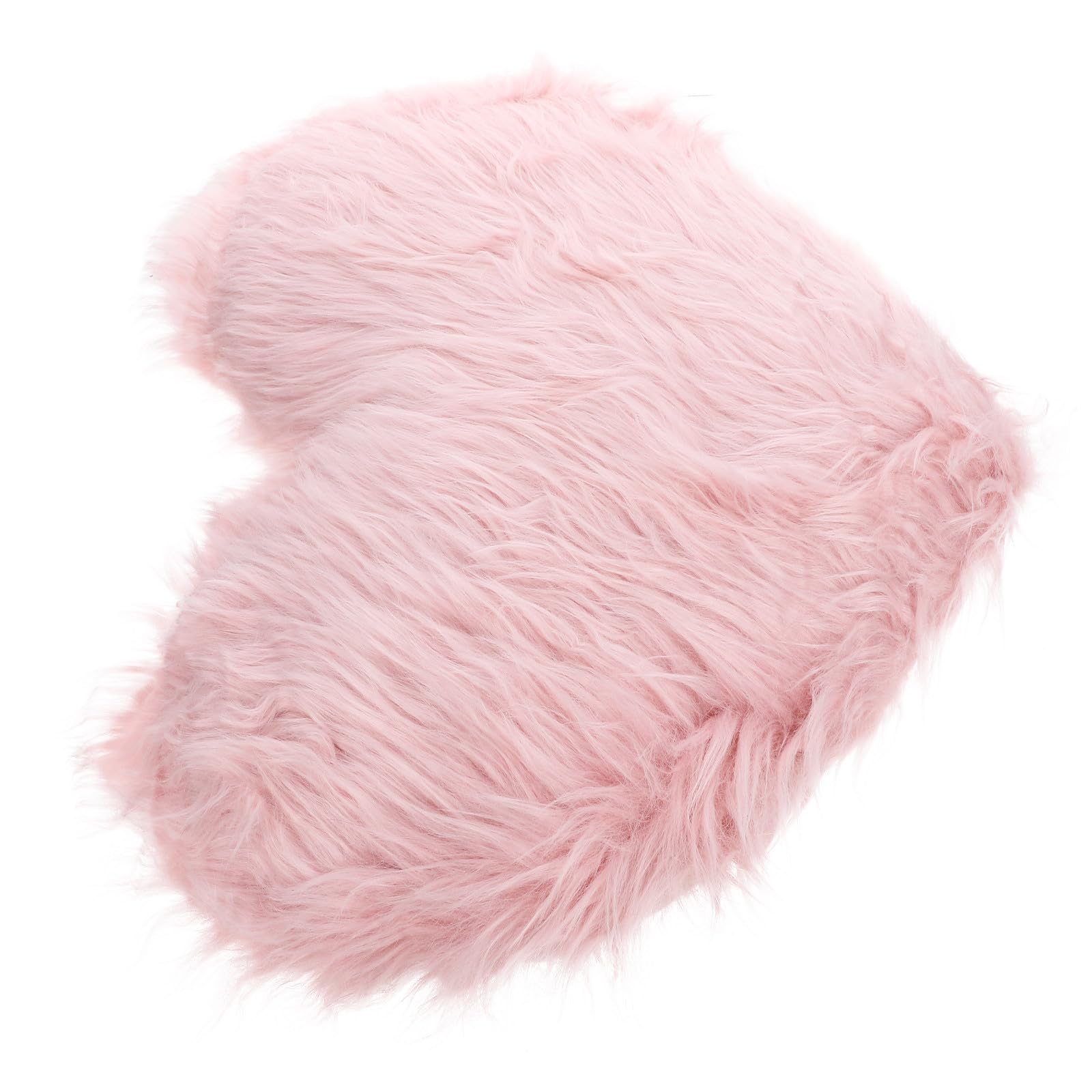 Coussin cœur rose en peluche, cadeau idéal pour déco de maison