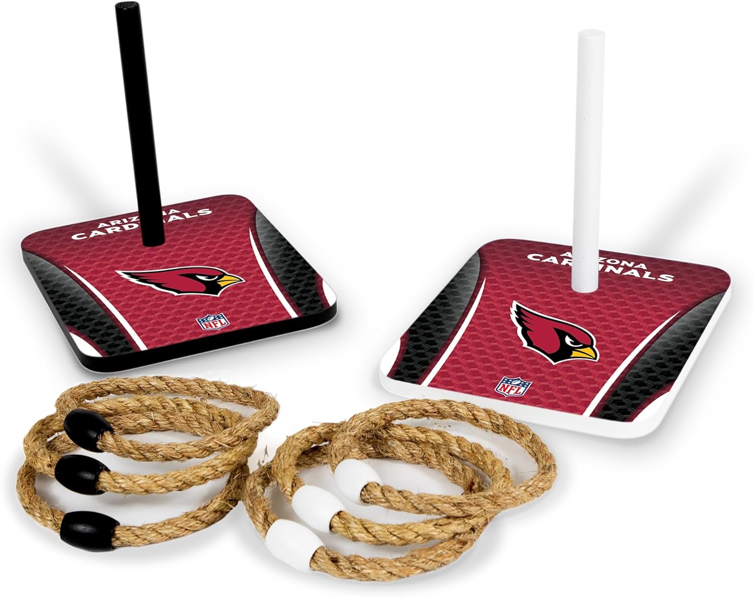 Solid Wood NFL Quoits Set with Direct Print HD Team Graphics – Tailgate Ring Toss Game – Great Gift for Any Football Fan! Ring Toss Family Outdoor Games for The Beach
