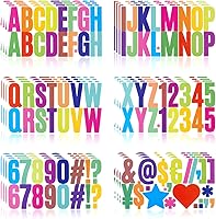 Vista 52 de 500 piezas de 10 hojas de calcomanías de letras, calcomanías de números de buzón de vinilo autoadhesivas impermeables, calcomanías de números