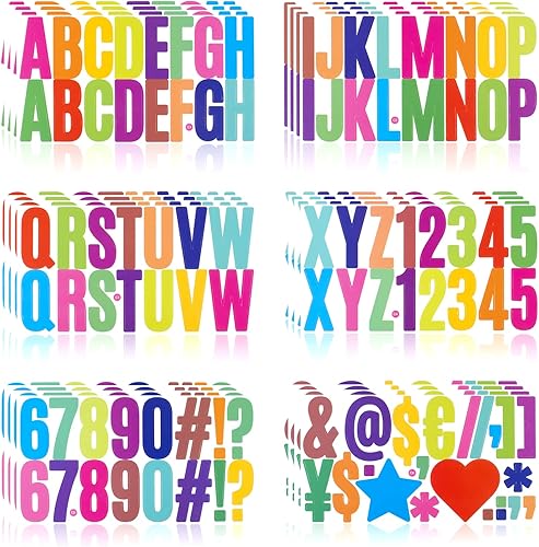 Vista 267 de Calcomanías de letras, 300 piezas, 30 hojas, vinilo autoadhesivo, impermeable, números de buzón, alfabeto para buzón, ventana, puerta, letrero, Negro