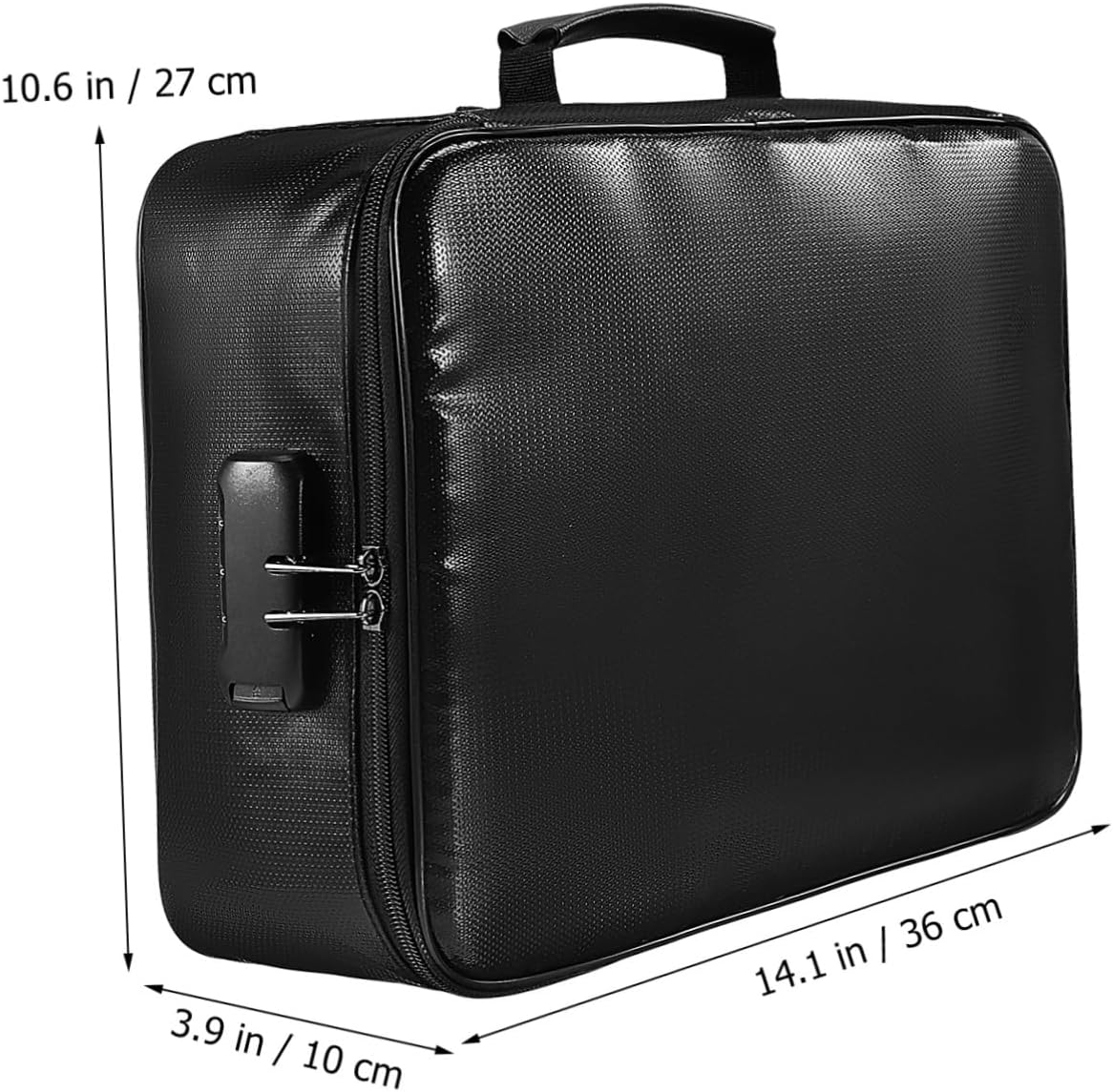 Fireproof Document Storage Box Holder Certificate Organizer for Home and Travel Multi Compartments for Safe File