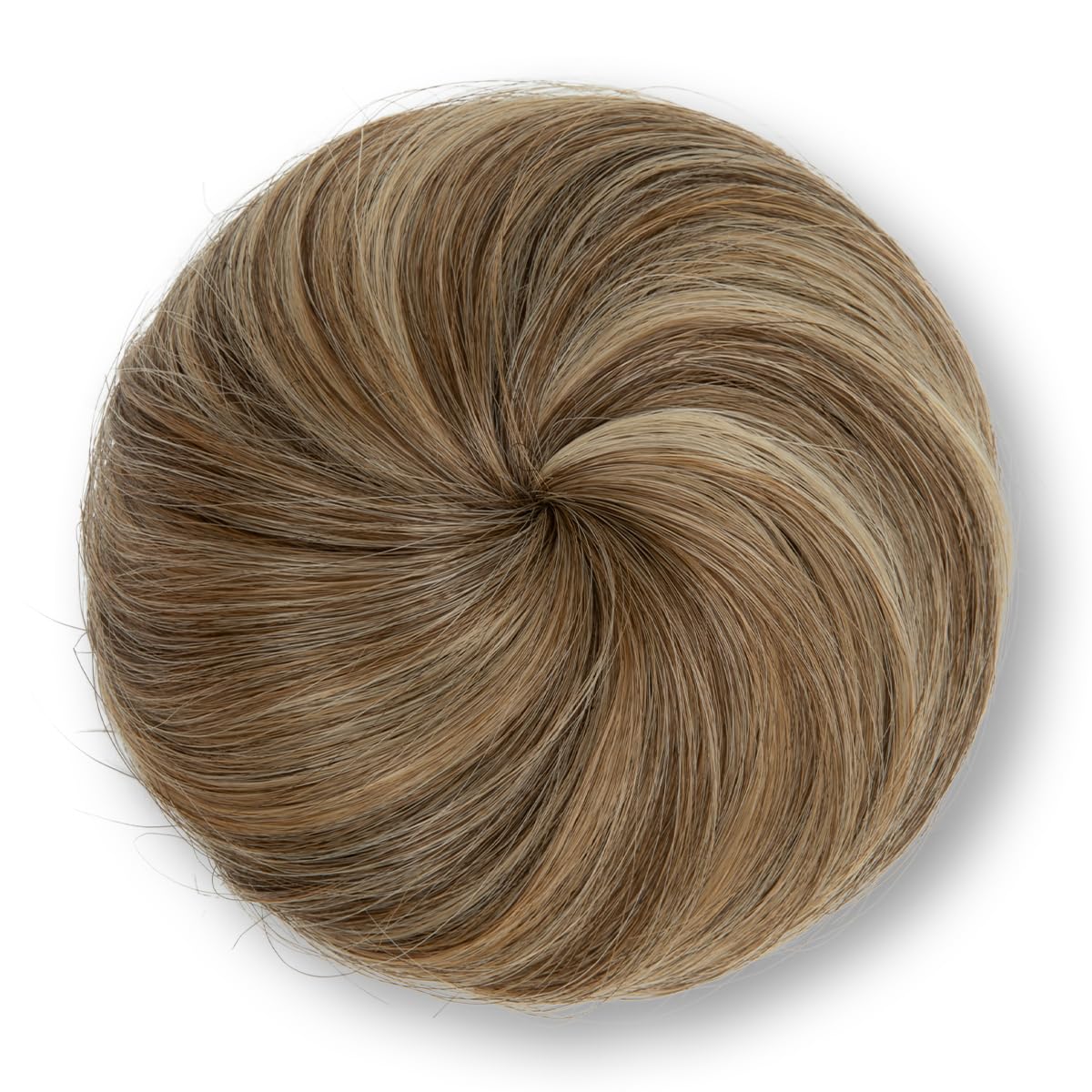 SARLA Dark Brown Hair Buns Extension Drawstring Updo Donut Chignon Straight Synthetic Fake Ballet Bun for Women Lady 1 Pcs