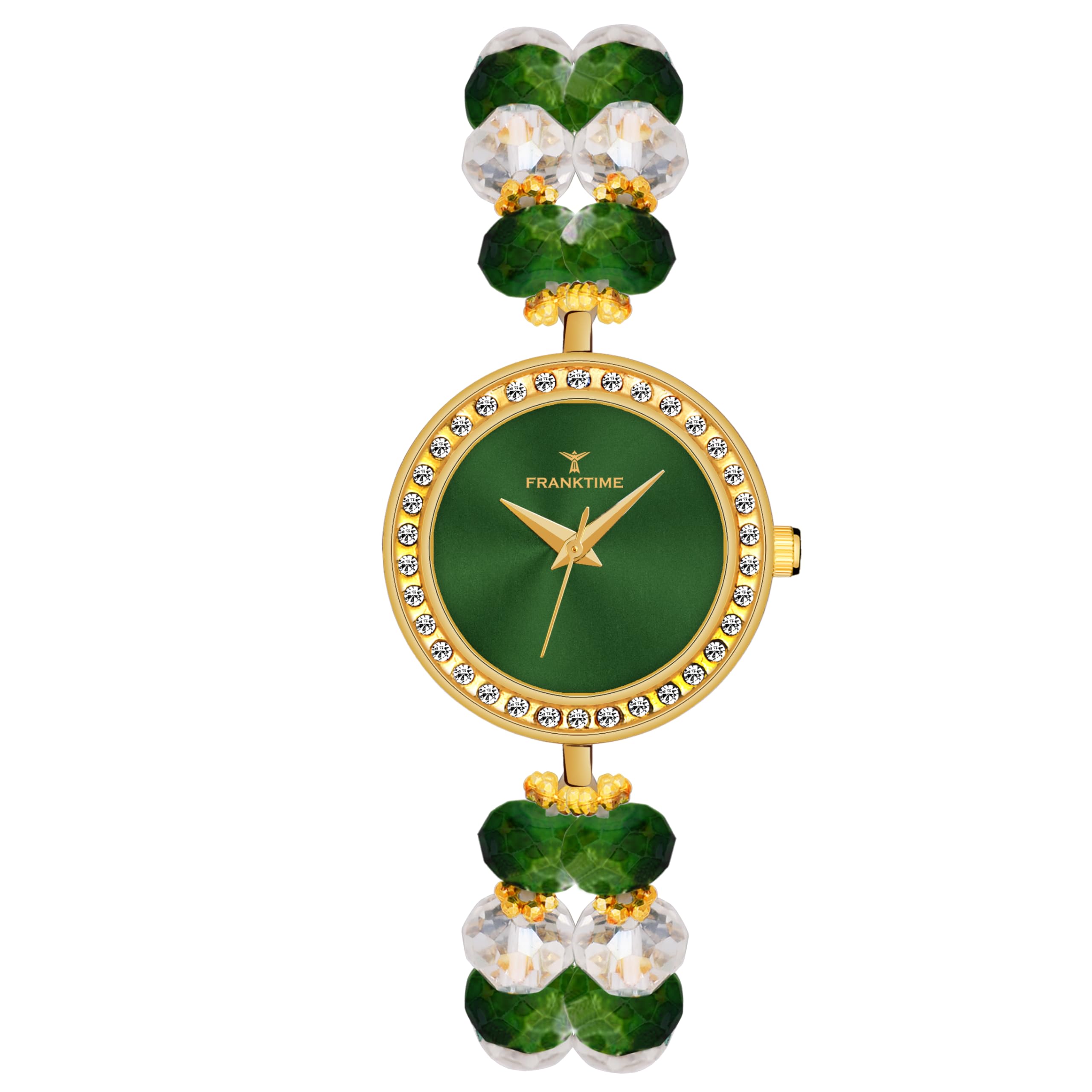 Franktime Special Edition Pearl Series Green Dial Analog Watch for Women and Girl (B0CM4NM9PX) Amazon Price History, Amazon Price Tracker