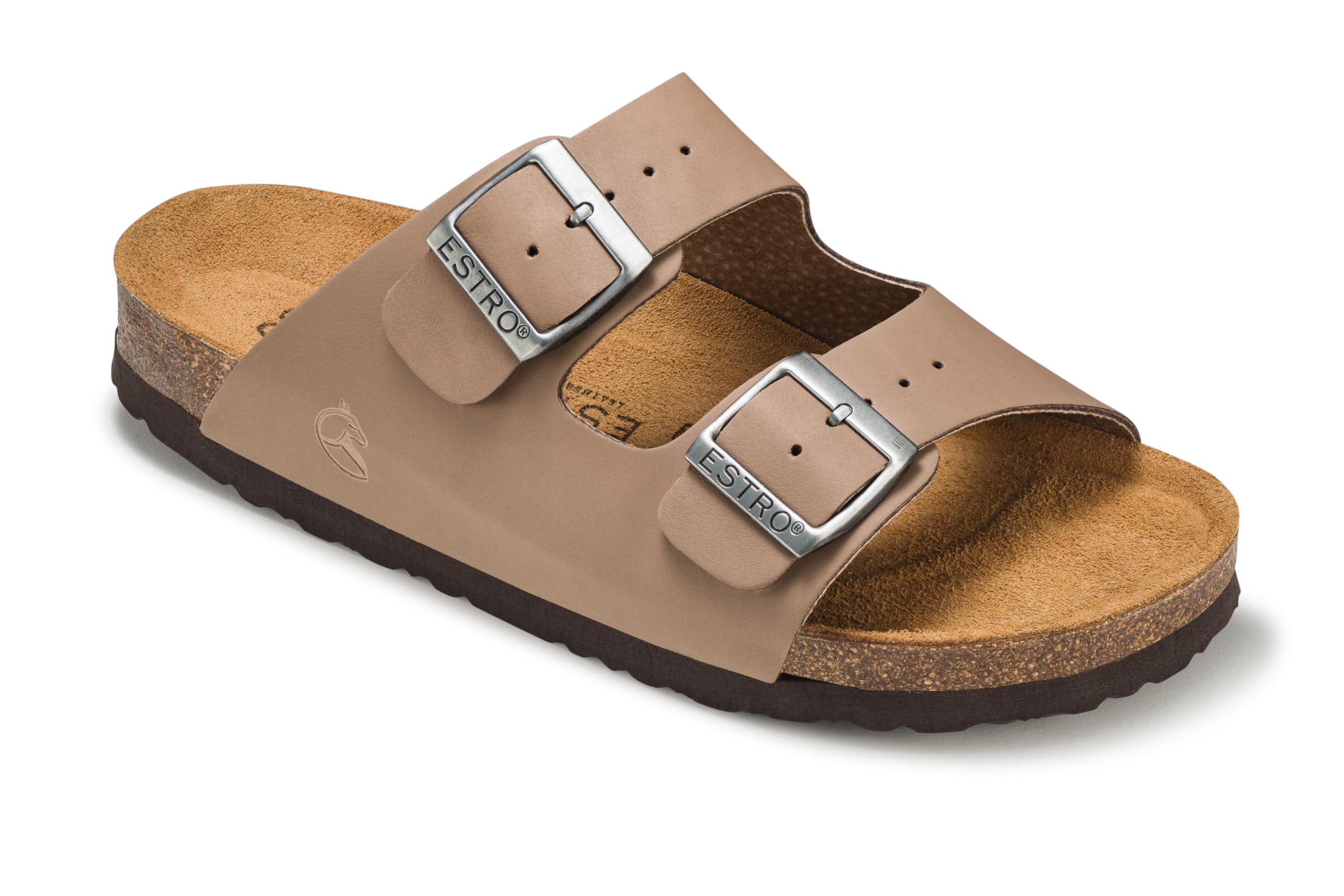 ESTRO Ciabatte Uomo Estive Pelle - Sandali Donna Estive Pelle Ciabatte Sughero Uomo Sandali Sughero Donna S6