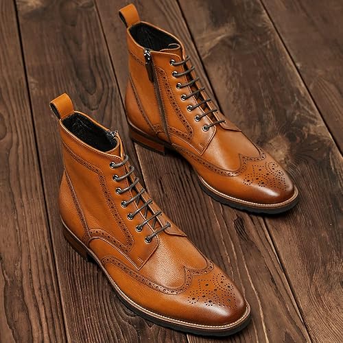 Miniatura 3 de Dockorio Botas Oxford casuales para hombre, botas de vestir Chukka para hombre