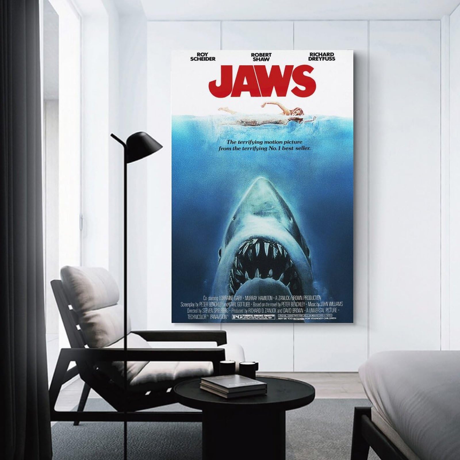 Amazon.co.jp: レトロジョーズ ヴィンテージサメ ホラー映画ポスター 