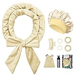 Gwabee Heatless Curls Overnight Hair Curler, 70 Soft Hair Curlers to Sleep In No Heat Curls Overnight, 9 PCS No Heat Curlers Set for Women - Champagne