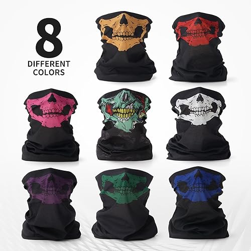 Miniatura 7 de 13 gafas de motocross para hombres, 5 gafas de motocross con protección UV y 8 máscaras faciales transpirables para motocicleta todoterreno,