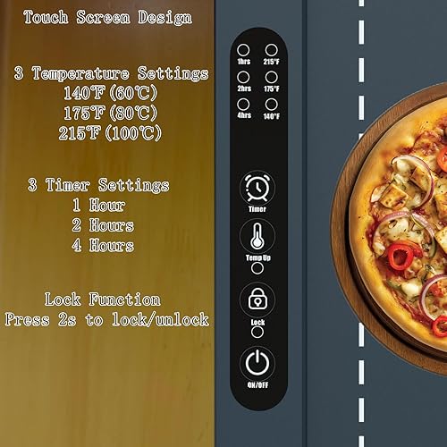 Miniatura 2 de YONZO Tapete de calentamiento de alimentos para encimera, placa caliente de superficie completa, 260 W, portátil y enrollable, calentadores de