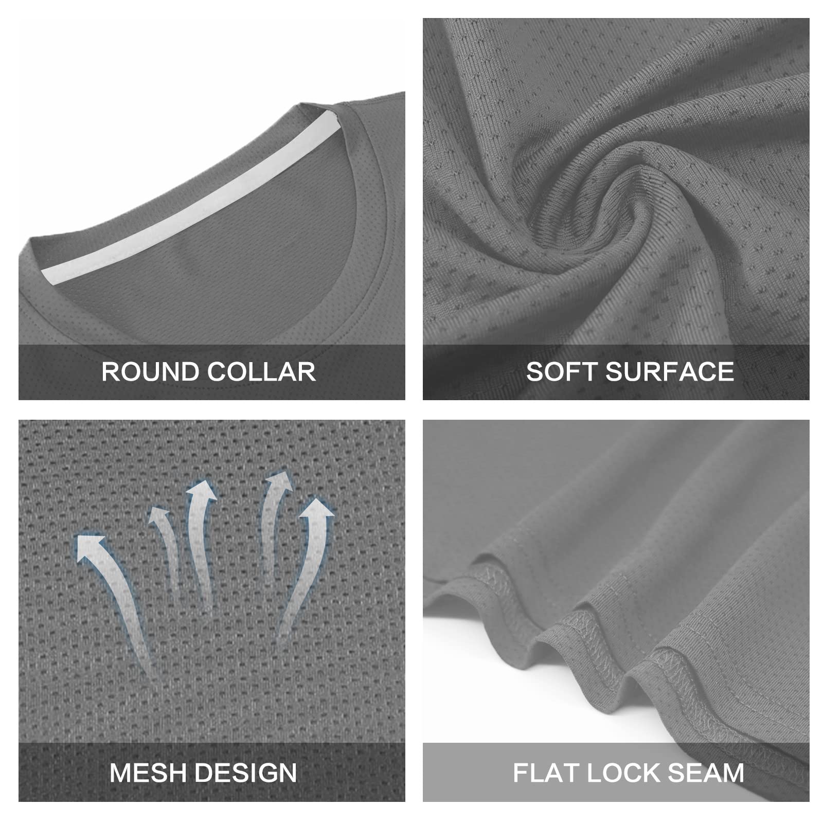 MEETWEE Maglietta Uomo, Maglia a Manica Corta Asciugatura Rapida Fitness T-Shirt da Sport per Corsa Palestra Fitness