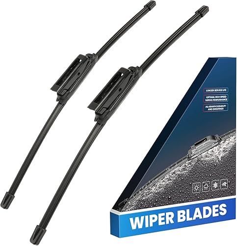 Miniatura 1 de KAX Fácil instalación y visibilidad de conducción superior Limpiaparabrisas prémium de 19 pulgadas + 18 pulgadas para todas las estaciones,