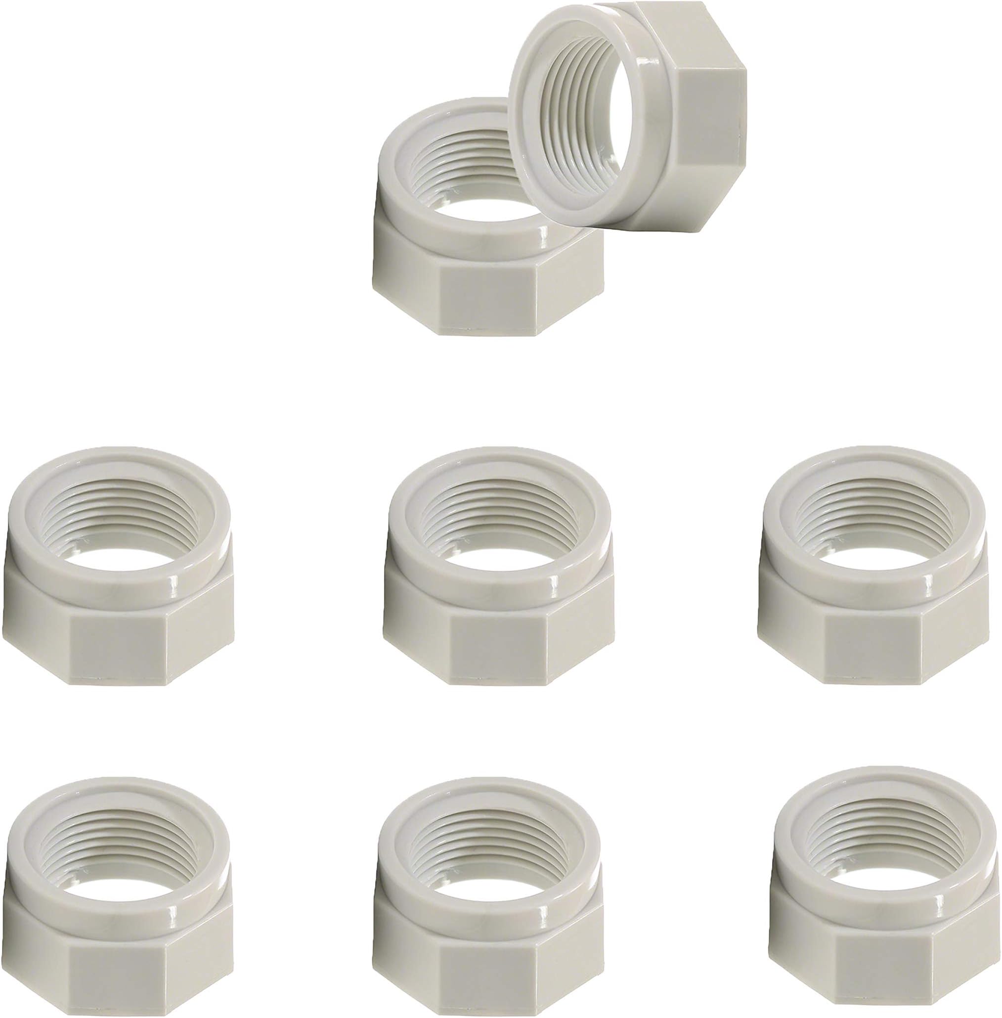 280, 380, 480, 180 Pool Cleaner Feed Hose Nut D15 For Zodiac Polaris 280, 380, 480, 180 Pool Cleaners (6 Pack))