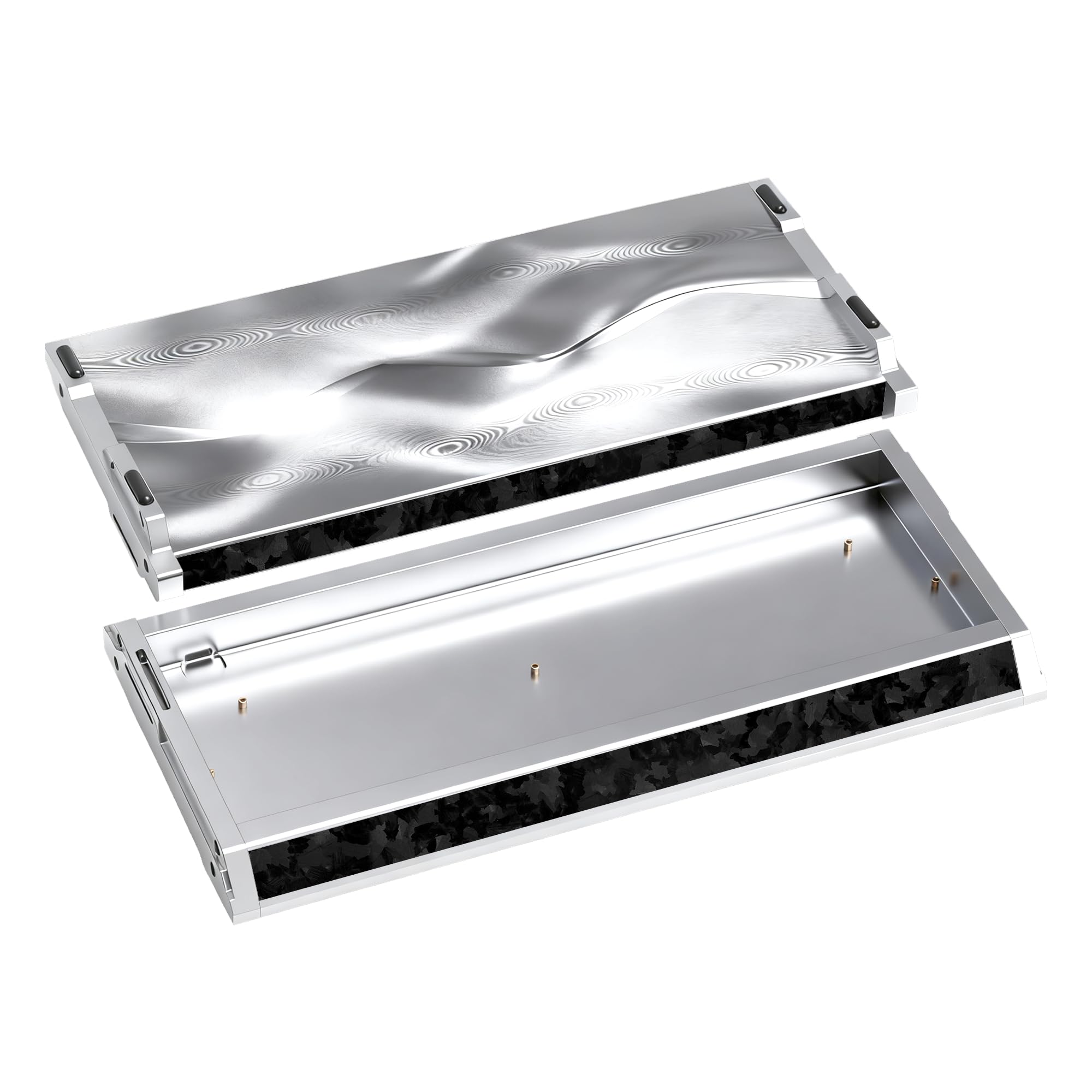 kutethy KY60 Anodizing Aluminum Keyboard Case,60% Mechanical Gaming Keyboard,Full CNC Hall Effect Keyboard Compatible with Wooting60 Mad60 Win60 GH60 60HE (Silver)