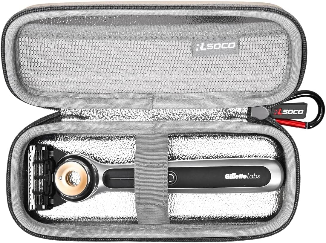 Hard Case Compatible with Gillette Labs Heated Men's Razor(Small Size for Razor Body)